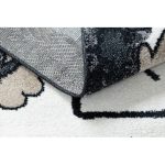 Kab. Szőnyeg FUN Hop gyerekeknek, ugróiskola, állatok fekete 180x270 cm