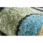 Kab. Szőnyeg FUN Route gyerekeknek, utca, állatok zöld 160x220 cm