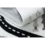 Kab. Szőnyeg FUN Route gyerekeknek, utca, állatok krém 160x220 cm