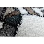 Kab. Szőnyeg FUN Route gyerekeknek, utca, állatok krém 160x220 cm