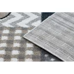 Kab. Szőnyeg FUN Pets gyerekeknek, állatok szürke 160x220 cm