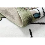 Kab. Szőnyeg FUN Hop gyerekeknek, ugróiskola, állatok zöld 160x220 cm