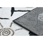 Kab. Szőnyeg FUN Hop gyerekeknek, ugróiskola, állatok fekete 160x220 cm