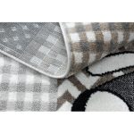 Kab. Szőnyeg FUN Pets gyerekeknek, állatok szürke 120x170 cm