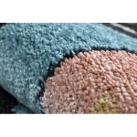 Kab. Szőnyeg FUN Route gyerekeknek, utca, állatok kék 80x150 cm