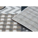 Kab. Szőnyeg FUN Pets gyerekeknek, állatok szürke 80x150 cm