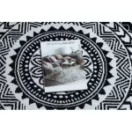 Kab. Szőnyeg FUN Napkin szalvéta kör - черен kör 120 cm