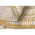 Kab. Szőnyeg FUN Napkin szalvéta kör - arany kör 120 cm