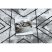 Modern COZY szőnyeg Tico, Geometriai - szürke 80x150 cm