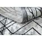 Kab. Modern COZY szőnyeg Tico, Geometriai - szürke 80x150 cm