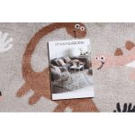 Kab. Szőnyeg FUN Dino gyerekeknek, Dinoszauruszok bézs 280x370 cm