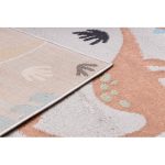 Kab. Szőnyeg FUN Dino gyerekeknek, Dinoszauruszok bézs 180x270 cm