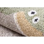 Kab. Szőnyeg FUN Dino gyerekeknek, Dinoszauruszok bézs 140x190 cm