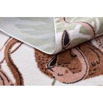 Kab. Szőnyeg FUN Flami gyerekeknek, flamingók krém 140x190 cm