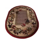 Szőnyeg ovális Dy. BCF Alfa 01 piros 120 x 170 cm