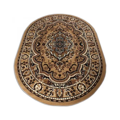 Dy. BCF Alfa 06 barna rozeta 120 x 170 cm ovális szőnyeg