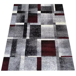 Dy. OTTO 09 szürke-piros 120 x 170 cm szőnyeg