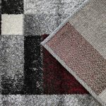 Dy. OTTO 09 szürke-piros 80 x 150 cm szőnyeg