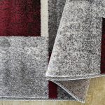 Dy. OTTO 09 szürke-piros 80 x 150 cm szőnyeg