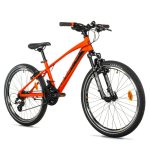 Leader Fox SPIDER gyermek kerékpár fiúknak, 2026 24"/ 14" narancssárga