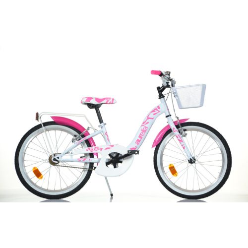 Detský bicykel Dino Bikes 204R biele 20" dievčenské