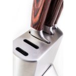 G21 Gourmet Steely 5 db-os kés szett + rozsdamentes acél tartóval