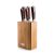 G21 Gourmet Nature 5 db-os késkészlet - bambusz tartóval
