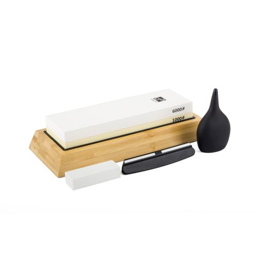 Kétoldalú fenőkő, (#1000/#6000) oldalakkal, élszögtartó