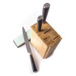 Késkészlet G21 Gourmet Premium 3 db bambusz késtartóban + csiszolókő