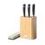 Késkészlet G21 Gourmet Premium 5 db bambusz késtartóban + csiszolókő