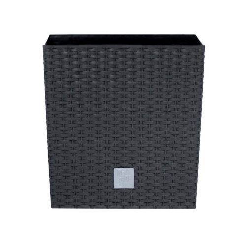 Prosperplast Rato Square kaspó antracit 26,5 x 26,5 x 50 cm