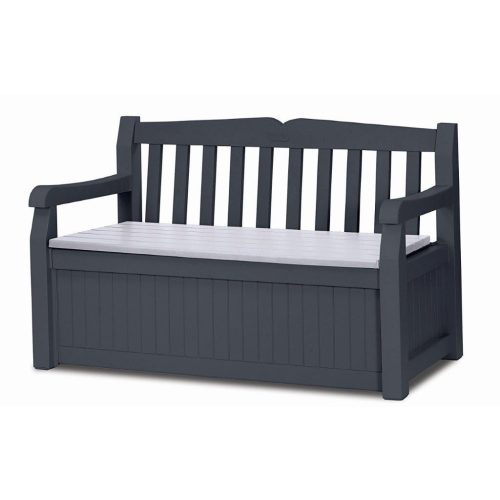 Keter Eden Garden Bench 265L kerti pad, szürke