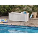 Kerti box Keter Rockwood 570 L krémszínű