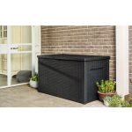 Keter Java 850 L rattan kerti box, grafit