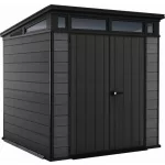 Keter Cortina 7x7 kerti tároló grafitszürke, padlóval