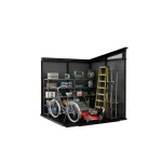 Keter Cortina 7x7 kerti tároló grafitszürke, padlóval