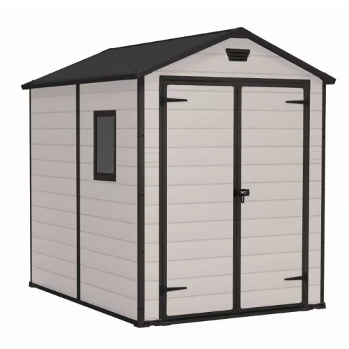 Keter MANOR 6 x 8 DD kerti tároló bézs, padlóval