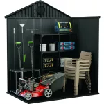 Keter Darwin 6 x 4 kerti tároló, szürke, padlóval