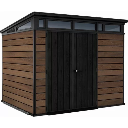 Kerti ház Keter Signature 9x7 dió, padlóval