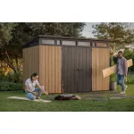 Kerti ház Keter PENT Signature 11x7 Vertical barna, padlóval