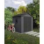 Kerti ház Keter Newton Plus széles 7x7,5 szürke, padlózattal