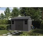 Kerti ház Keter Newton Plus széles 11x7,5 szürke, padozattal
