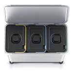 Prosperplast SYSTEMA szemetes kuka 3x10l hamuszínű