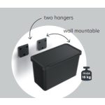 Prosperplast SYSTEMA szemetes kuka 3x10l fekete