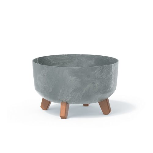 Prosperplast GRACIA LOW kaspó 28,5 cm beton effect