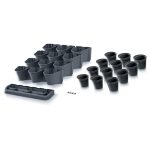 Prosperplast CASCADE GARDEN vízszintes kaspó készlet antracit