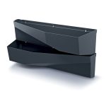 Prosperplast CASCADE GARDEN WALL 2 db-os kaspó készlet antracit