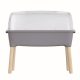 Prosperplast RESPANA PLANTER WOOD HIGH SET palántázó 78 cm szürke kő