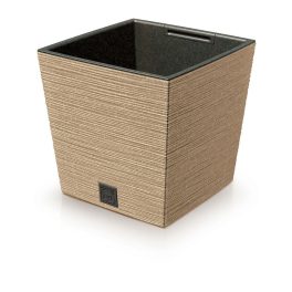 Prosperplast FURU SQUARE LOW ECO WOOD kaspó 24 cm naturo