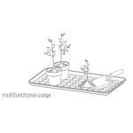 Prosperplast alátét DRY PAD antracit 71,6 cm